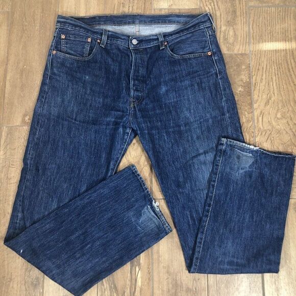 Levi’s Men's 501 Original Fit Straight Leg Button Fly Jeans 38x34 - Picture 1 of 11